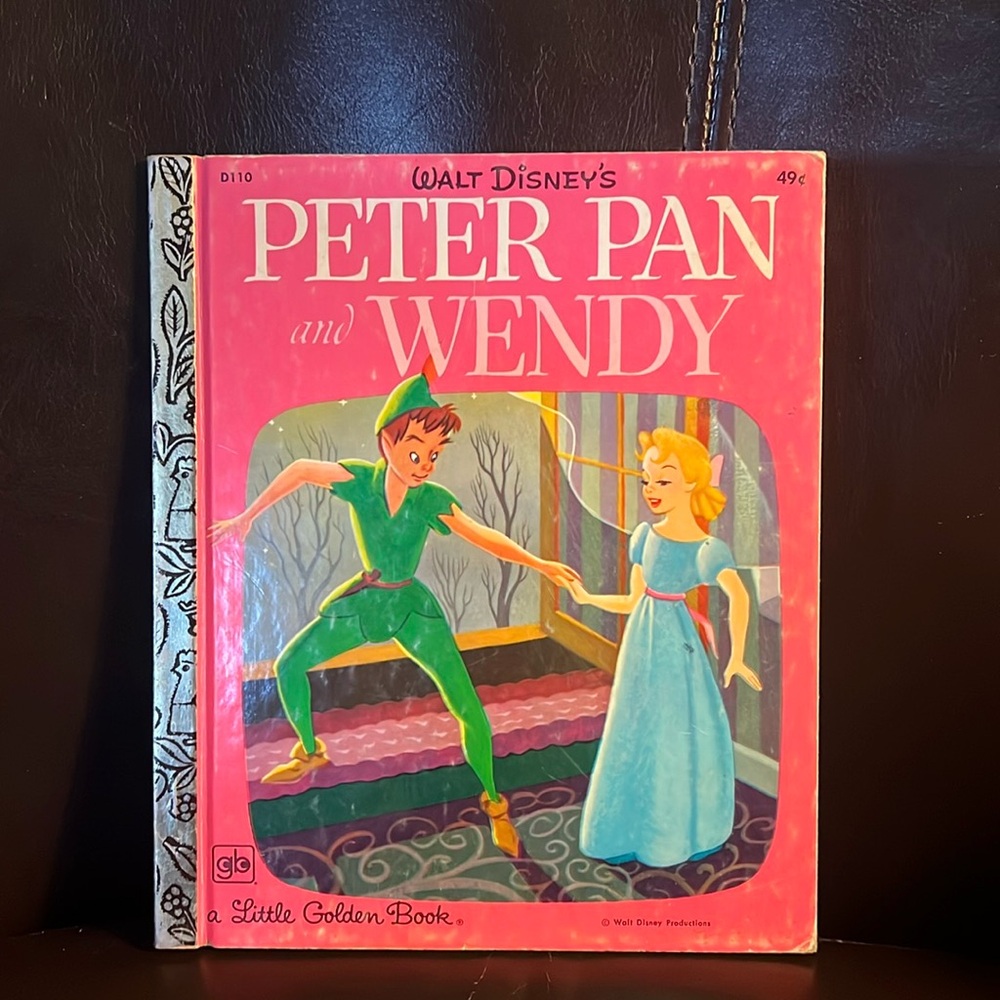Walt Disney Peter Pan and Wendy a little Golden Book thirteenth printing, 1975